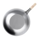 Vogue Wok milder Stahl flacher Boden 35,6(Ø)cm