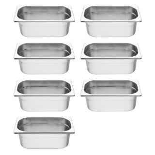 Vogue Gn-Behälter Set 7X Gn1/4 100Mm (7 Stück)