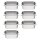 Vogue Gn-Behälter Set 7X Gn1/4 100Mm (7 Stück)