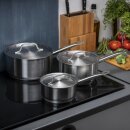 Vogue Kochen Wie Die Profis Set Von 3X Stieltöpfen Aus Edelstahl