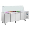 Viertürige Saladette Thekenkühlschrank Der Polar U-Serie Mit Schutz