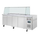 Viertürige Saladette Thekenkühlschrank Der Polar U-Serie Mit Schutz