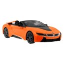 BMW i8 Roadster orange RASTAR Modell 1:12 Ferngesteuertes Auto + 2,4 GHz Fernbedienung