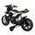 Batteriebetriebener Motor Night Rider für Kinder, Weiß + Stützräder + MP3-USB + Gas im Gashebel