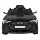 Audi E-Tron Sportback für Kinder Schwarz + Fernbedienung + Allradantrieb + Freistart + Radio MP3 + LED