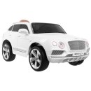 Batteriebetriebenes Auto Bentley Bentayga für Kinder Weiß + EVA-Räder + MP3-Radio + Fernbedienung