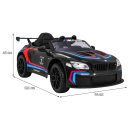 BMW M6 GT3 Batteriebetriebenes Auto für Kinder Schwarz + Luftstrom + Sounds MP3-Lichter + Fernbedienung