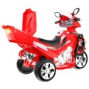Batteriebetriebenes Motorrad F928 für Kinder, Rot +...