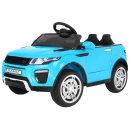Elektroauto Rapid Racer für Kinder Blau + Fernbedienung + Freistart + EVA + MP3-LED