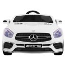 Mercedes AMG SL65 für Kinder Weiß + Fernbedienung + Gepäckraum + Sitzverstellung + MP3-LED + Freistart