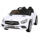 Mercedes Benz AMG SL65 S elektrisch für Kinder Weiß + Fernbedienung + Audio-LED + Öko-Leder + EVA + Free Start