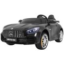 Mercedes-Benz GT R für Kinder. Schwarze Lackierung + Allradantrieb + Lüftungsschlitze + Fernbedienung + EVA + MP3-LED