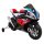BMW HP4 batteriebetriebenes Motorrad für Kinder, Rot + Hilfsräder + Free Start + EVA + MP3-LED