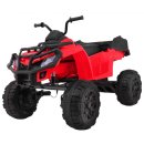Quad XL batteriebetriebenes ATV für Kinder Rot +...