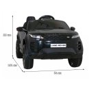 Batteriebetriebener Range Rover Evoque für Kinder Schwarz + Fernbedienung + Freistart + MP3-LED