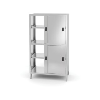 Hendi Durchreicheschrank mit Trennwand und Schiebetüren 800x500x850mm
