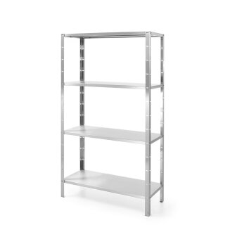 Hendi Lagerregal mit 4 Böden Kitchen Line aus Edelstahl 1000x400x1800mm