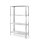 Hendi Lagerregal mit 4 Böden Kitchen Line aus Edelstahl 1000x400x1800mm