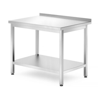 Hendi Arbeitstisch Kitchen Line mit Grundboden und Aufkantung 1000x700x850mm