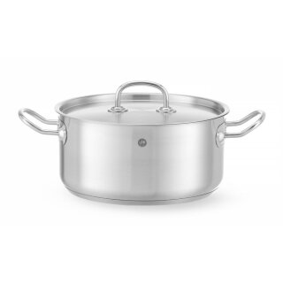 Hendi Bratentopf mit Deckel Kitchen Line und 4,9 Liter für alle Herdarten