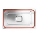 Hendi GN-Deckel mit Silikonrand Profi Line GN 1/1 aus Edelstahl