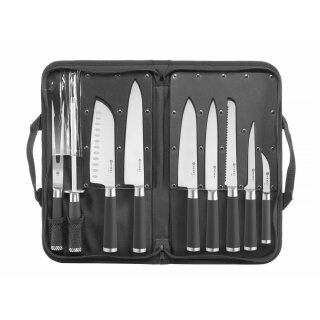 Hendi Messerset 9teilig mit bequemer Tragetasche