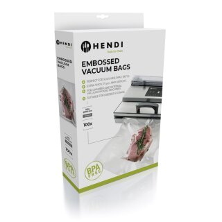 Hendi Vakuumierbeutel 100 Stück 200X300mm für Sous Vid und vakuumieren
