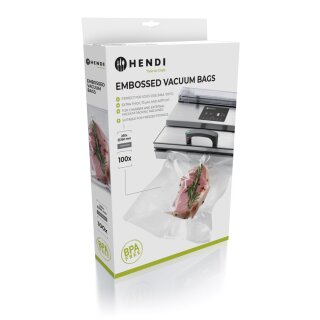 Hendi Vakuumierbeutel 100 Stück 250X350mm für Sous Vid und vakuumieren