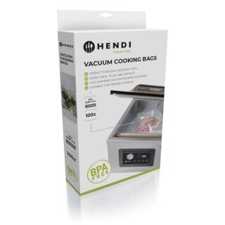 Hendi Vakuumierbeutel 100 Stück 250X150mm für Sous Vid und vakuumieren