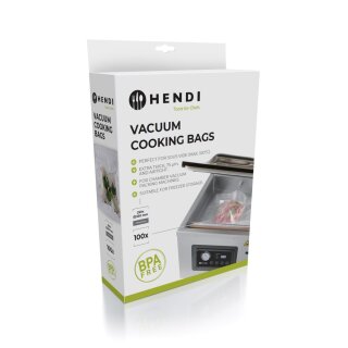 Hendi Vakuumierbeutel 100 Stück 350X250mm für Sous Vid und vakuumieren