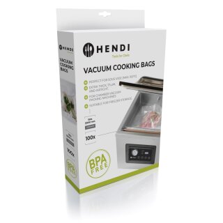 Hendi Vakuumierbeutel 100 Stück 200X150mm für Sous Vid und vakuumieren