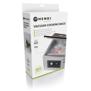 Hendi Vakuumierbeutel 100 Stück 400X300mm für Sous Vid und vakuumieren
