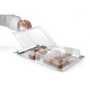 Hendi Präsentationshaube GN1/1 ist transparent für das Büfett