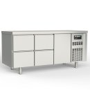 Bergman Kühltisch mit 4 Schubladen 1/1 GN, Edelstahl