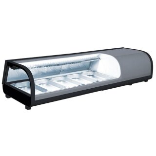 KBS Sushivitrine 1352x420x265 mm Für 5X Gn 1/3 Steckerfertig 230 Volt