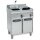 KBS Elektrofritteuse 2 Becken 2X 14 Liter Standgerät 700x700x850 mm 400Volt