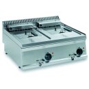 Edelstahl Doppelfritteuse 16 Liter - 2 Becken, 400V,...