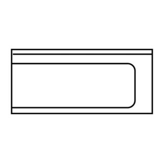 KBS Ablauftisch Anbau rechts ohne Grundboden mit Aufkantung 1200x700x850 mm