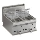 Edelstahl Fritteuse mit 2x 8 Liter, Tischgerät