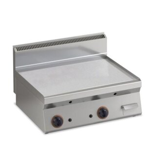 KBS GasGrillplatte Glatt Verchromte Fläche 796X555Mm 2 Heizzonen Tischgerät