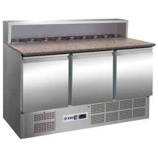 KBS Pizzakühltisch 1370x700x1090 mm automatische Abtauung Steckerfertig 230V
