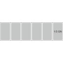 KBS Kühlaufsatz mit geradem Glasaufbau 1500x395x435 mm GN 1/3 steckerfertig 230V