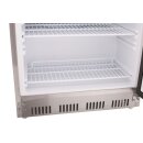 KBS Gewerbekühlschrank 129 Liter 600x600x850 mm Umluft Edelstahl Steckerfertig