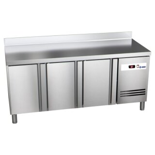KBS Kühltisch Mit Arbeitsplatte und Aufkantung 3 Türen 1792x700x850 mm