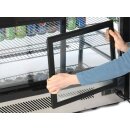 KBS Aufsatz Kühlvitrine880x566x680 mm Mit 2 Etagen Glasschiebetür Umluft
