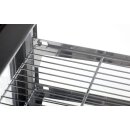 KBS Aufsatz Kühlvitrine880x566x680 mm Mit 2 Etagen Glasschiebetür Umluft
