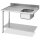 KBS Zulauftisch Becken rechts Grundboden und Aufkantung 1200x715x850 mm