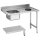 KBS Zulauftisch Becken links mit Abfallloch Grundboden 1200x715x850 mm