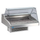 KBS Kühlvitrine 1006x790x810 mm mit geradem Glasaufbau Rückschiebescheiben