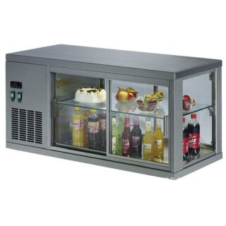 KBS Aufsatzkühlvitrine 1440x510x540 mm mit Glasschiebetür Steckerfertig 230V